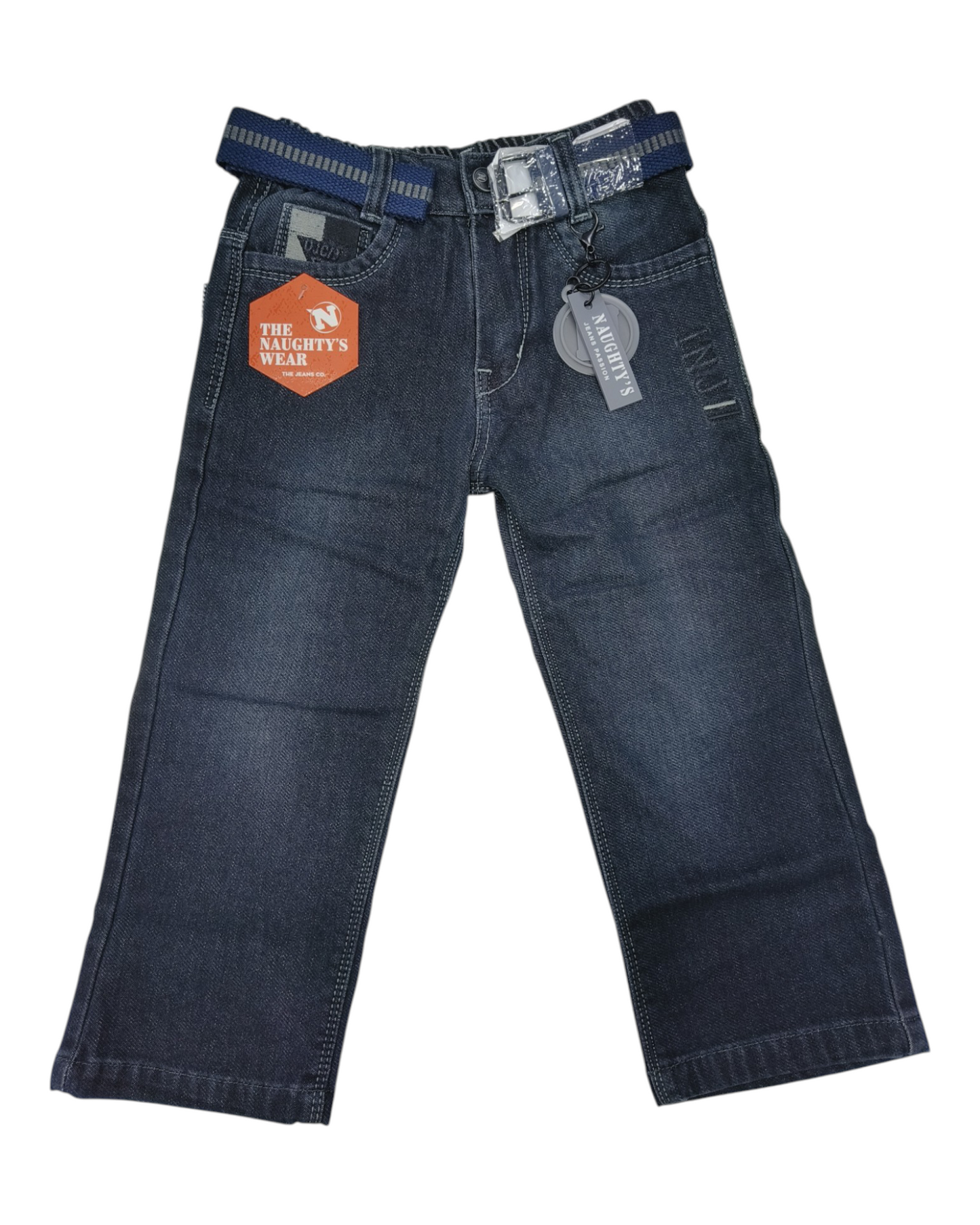 Black Straight Fit Denim Pants