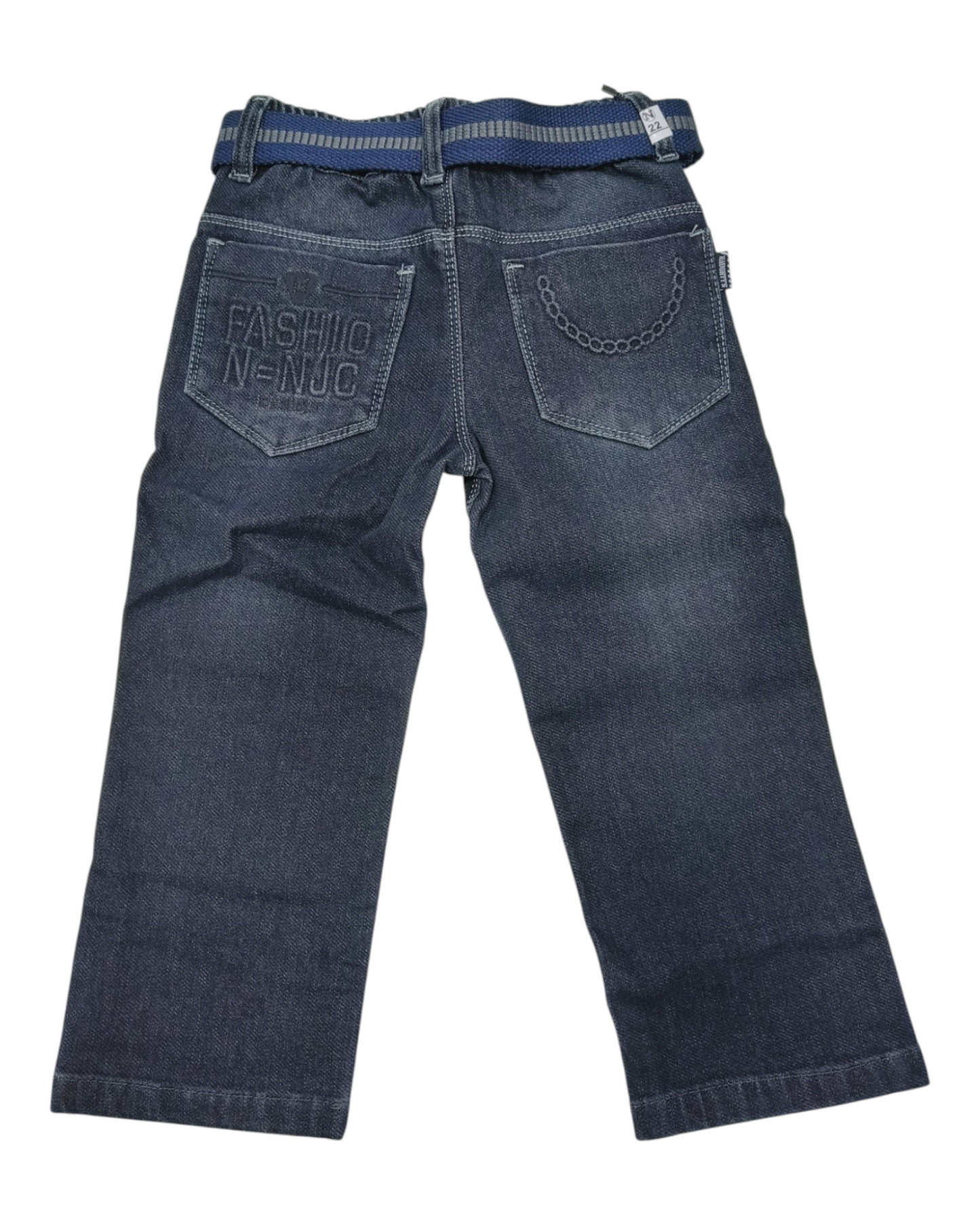 Black Straight Fit Denim Pants