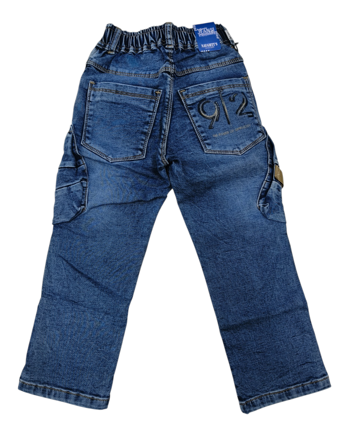 Light Blue Denim Cargo Pants