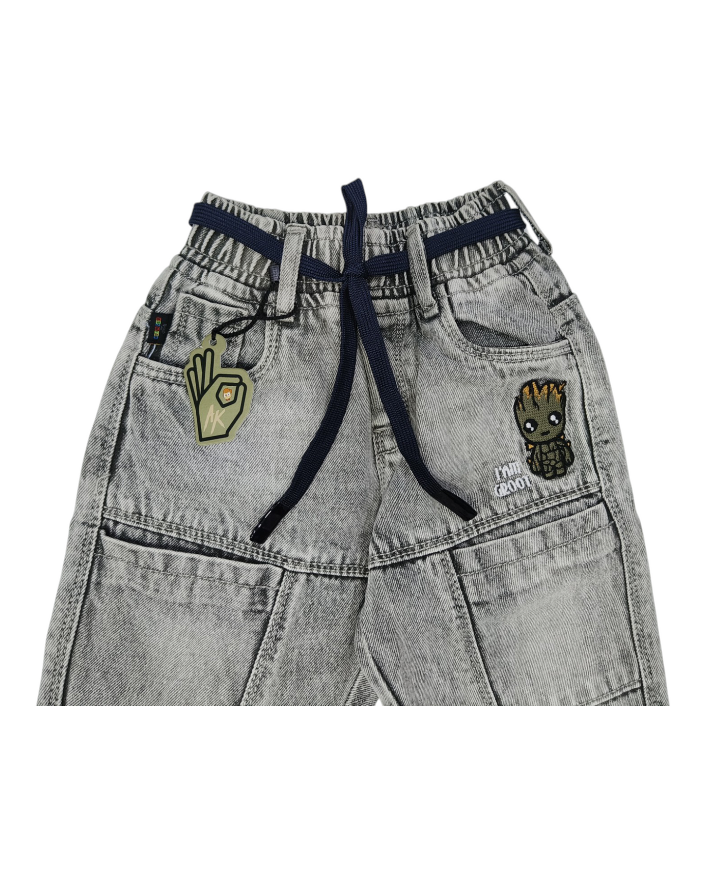 Green Mom Fit Jeans for Kids | Streetwear