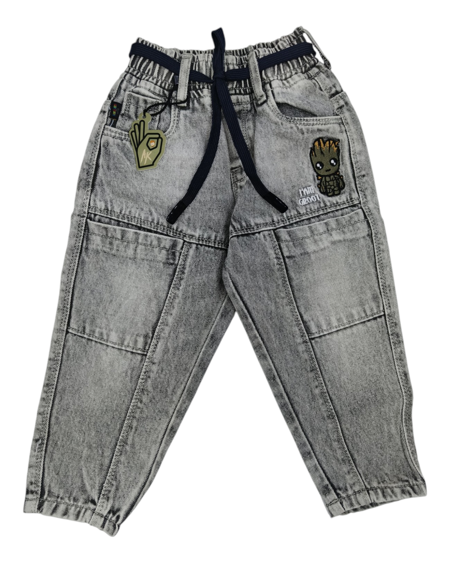Green Mom Fit Jeans for Kids | Streetwear