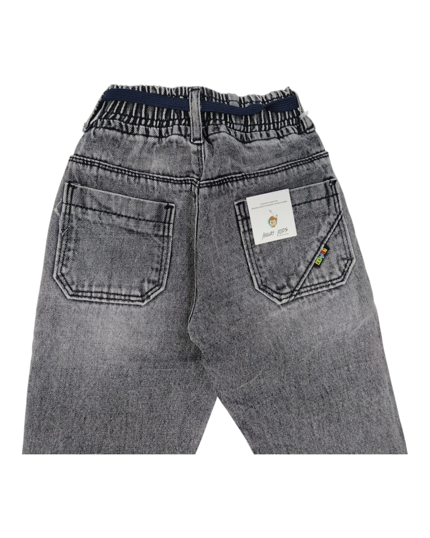Boys Black Mom Fit Jeans - Streetwear Denim